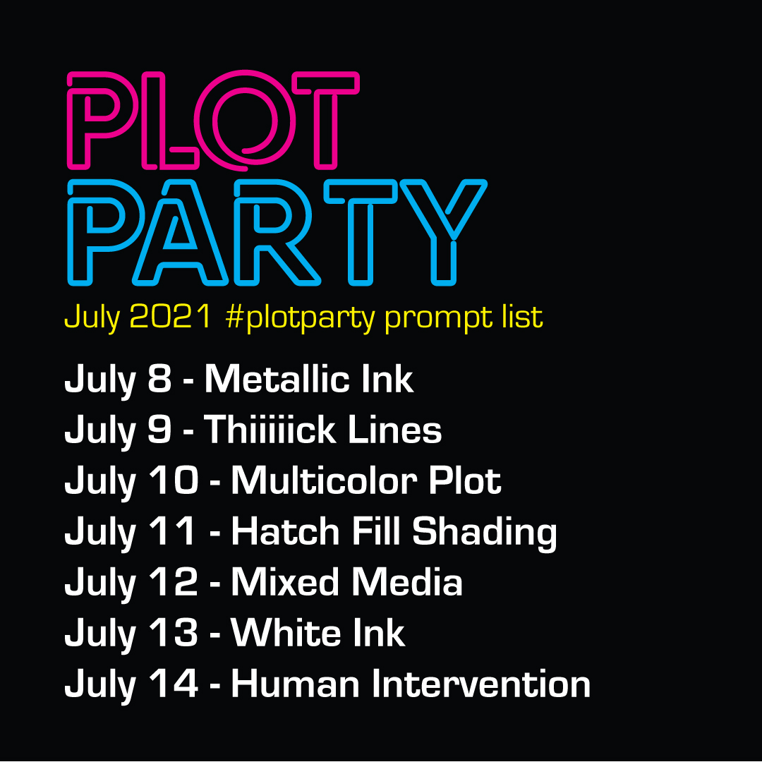 Plot Party - 2025 Art Challenge - From Pixels to Ink: Pen Plotter ...