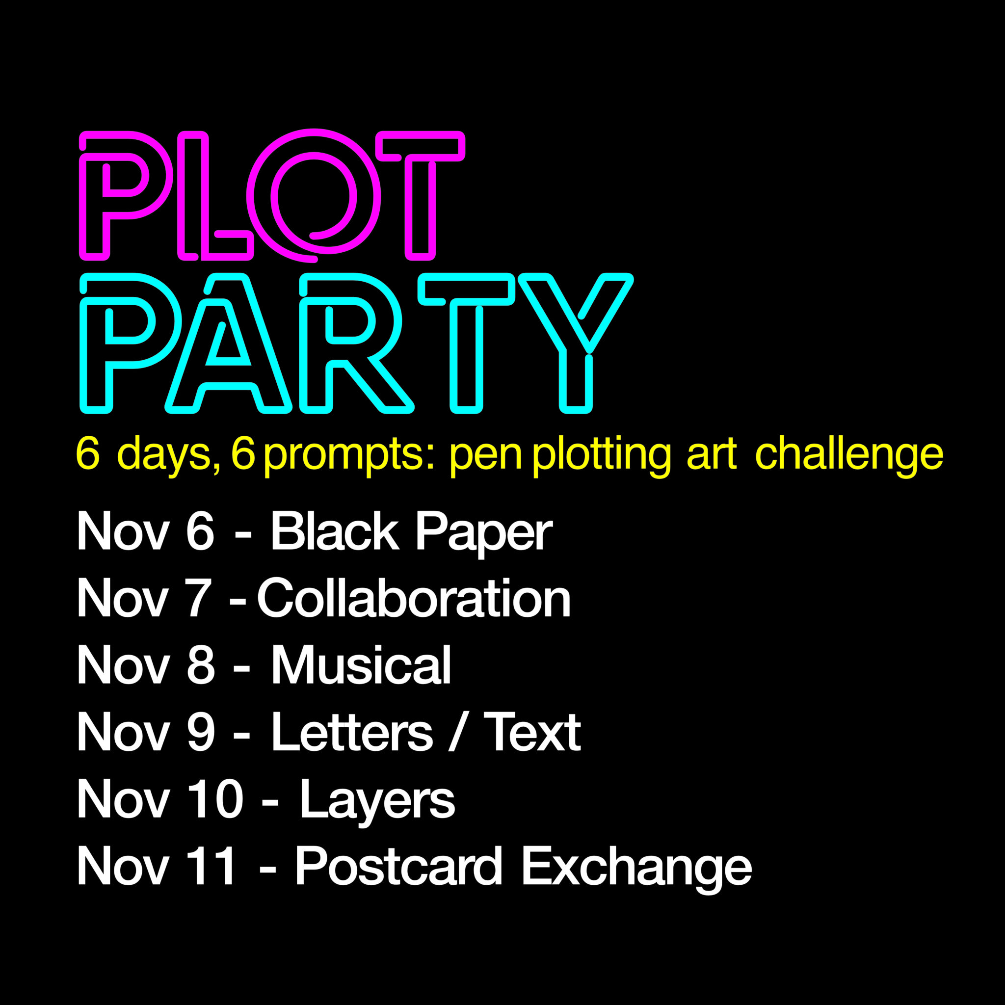 Plot Party - 2025 Art Challenge - From Pixels to Ink: Pen Plotter ...